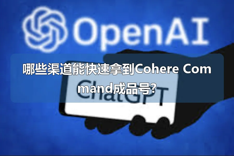 哪些渠道能快速拿到Cohere Command成品号?
